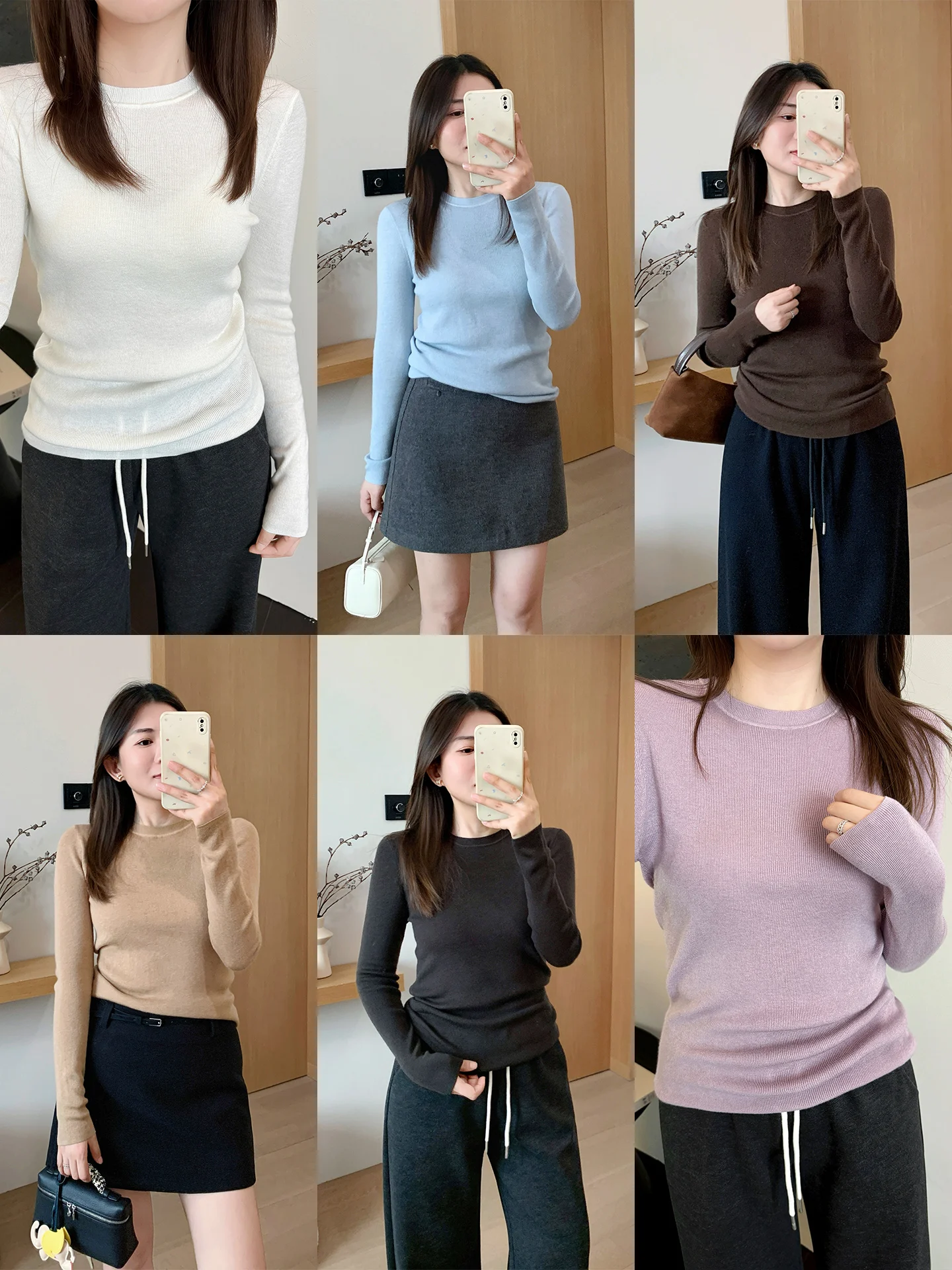 Женская облегающая трикотажная кофта Zhou i с круглым вырезом, разноцветная, базовая, осенне-зимняя, новая, теплая, для ношения под одеждой
Женская облегающая трикотажная кофта Zhou i с круглым вырезом, разноцветная, базовая, осенне-зимняя, новая, теплая, для ношения под одеждой