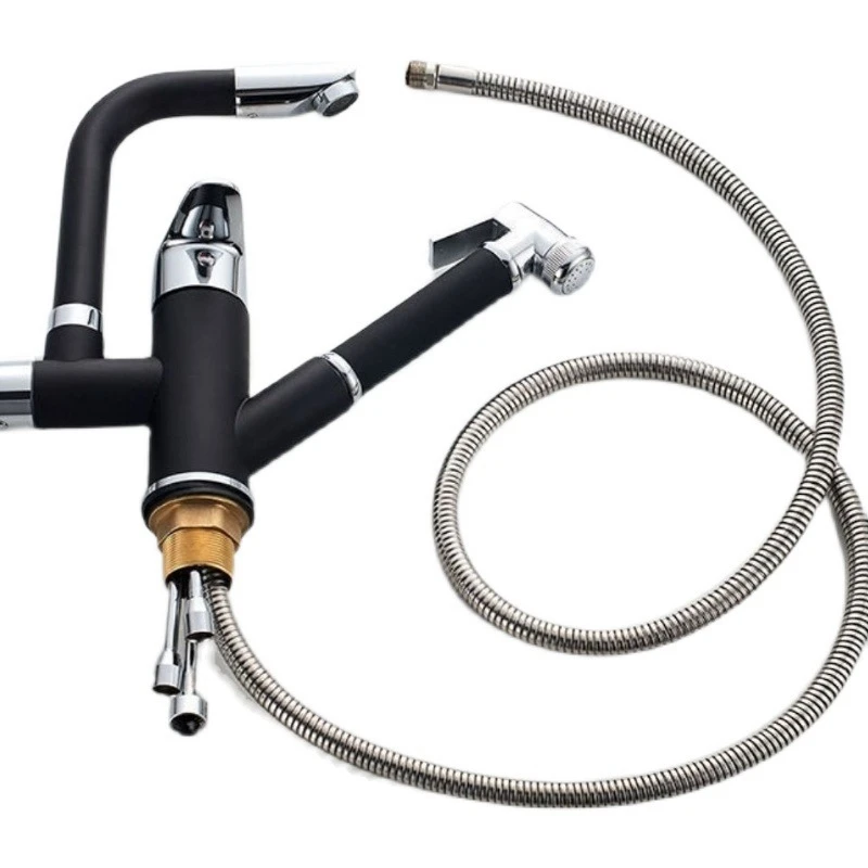 Brass Kitchen stretch Out & Draw Back Faucet Hot Cold Pull-out Robot Sink Tap Plumbing Fitting With Sprayer Deck Mounted Mixer
Brass Kitchen stretch Out & Draw Back Faucet Hot Cold Pull-out Robot Sink Tap Plumbing Fitting With Sprayer Deck Mounted Mixer
