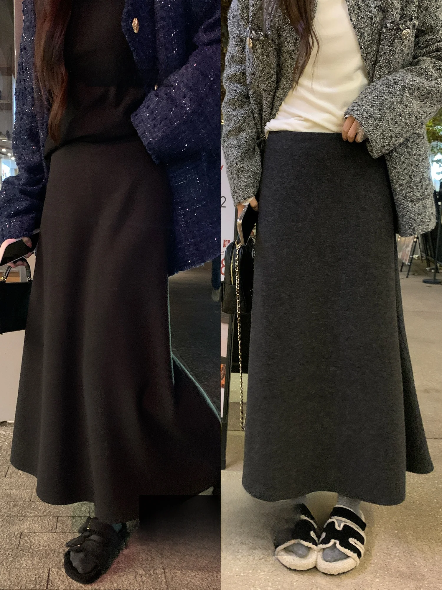 NAZ plus Size Winter Fleece Lined Micro Stretch Warm Fish Tail Skirt High Waist a Line Skirt for plus Size Women
NAZ plus Size Winter Fleece Lined Micro Stretch Warm Fish Tail Skirt High Waist a Line Skirt for plus Size Women