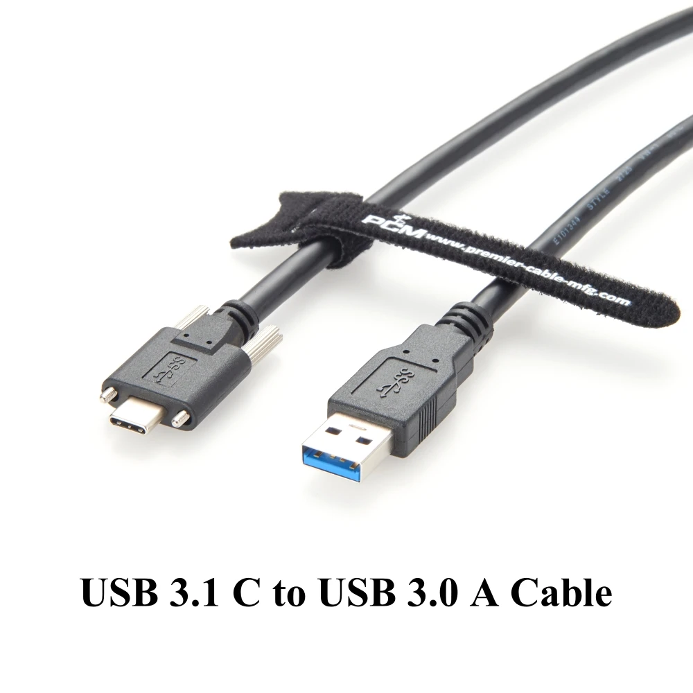 USB 3.1 C — USB 3.0 A Кабель с винтовой фиксацией типа A «папа» — Gen 2 Тип-C Удлинитель для крепления на панели для промышленной камеры
USB 3.1 C — USB 3.0 A Кабель с винтовой фиксацией типа A «папа» — Gen 2 Тип-C Удлинитель для крепления на панели для промышленной камеры