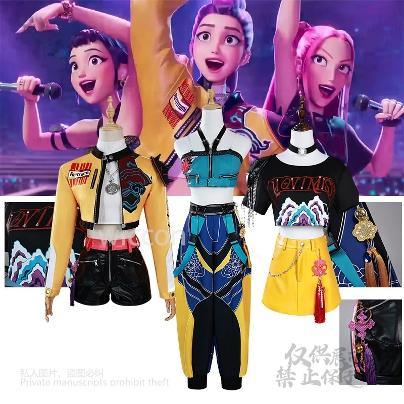 Anime Rumi Zoey Mira Cosplay Costume Kpop Demon Hunters Full Sets Fancy Dress Performance Women Girls Idol Costume Customized
Anime Rumi Zoey Mira Cosplay Costume Kpop Demon Hunters Full Sets Fancy Dress Performance Women Girls Idol Costume Customized