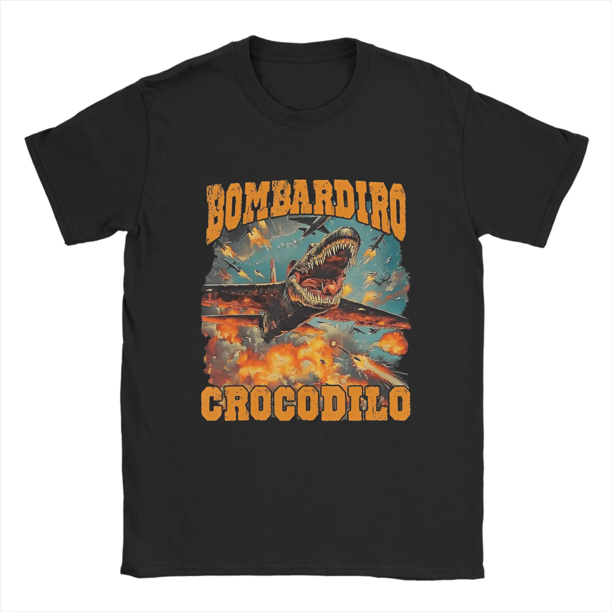 Мужская футболка Bombardiro Crocodilo с забавным мемом, новинка, футболка с коротким рукавом и круглым вырезом, футболка из чистого хлопка, идея подарка, одежда
Мужская футболка Bombardiro Crocodilo с забавным мемом, новинка, футболка с коротким рукавом и круглым вырезом, футболка из чистого хлопка, идея подарка, одежда