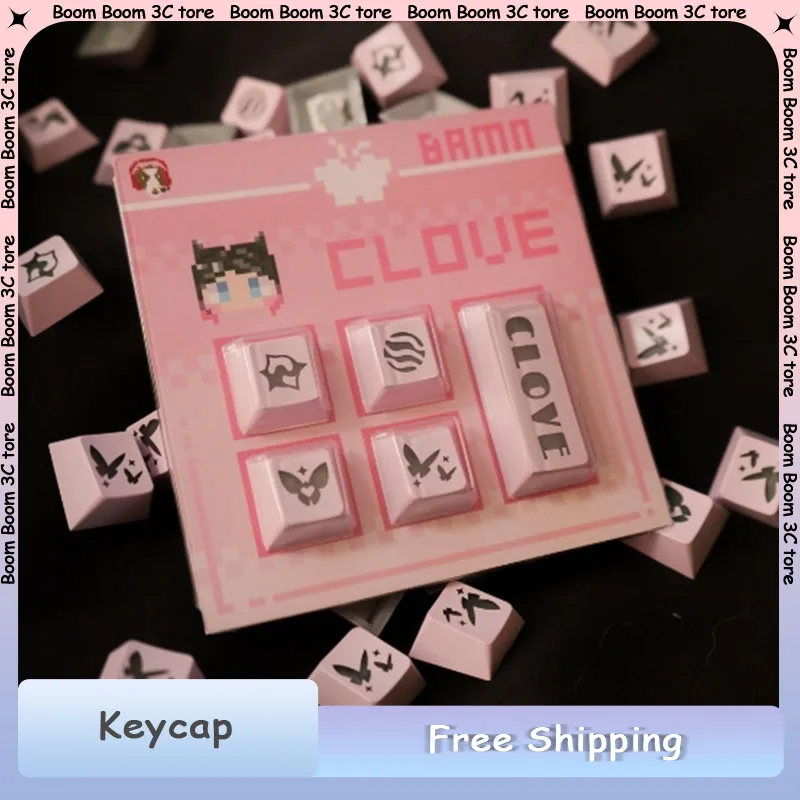 VALORANT CloveClearlove Theme Keycaps Set 5pc Butterfly Transparent Mechanical Personalized Keyboard KeyCaps Cherry Profile
VALORANT CloveClearlove Theme Keycaps Set 5pc Butterfly Transparent Mechanical Personalized Keyboard KeyCaps Cherry Profile