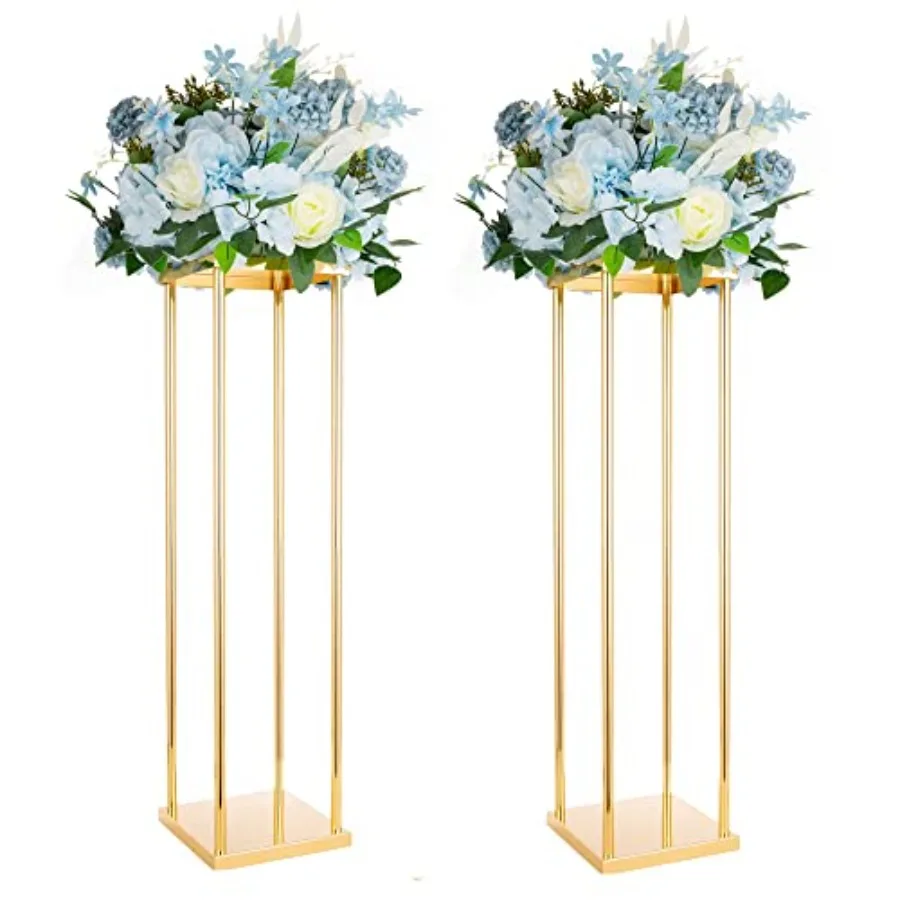 2pcs Centerpieces Wedding Gold Vases for Tables Geometric Metal Flower Display Stand, 31.5 Inch Tall High Floor Vase Column Flo
2pcs Centerpieces Wedding Gold Vases for Tables Geometric Metal Flower Display Stand, 31.5 Inch Tall High Floor Vase Column Flo