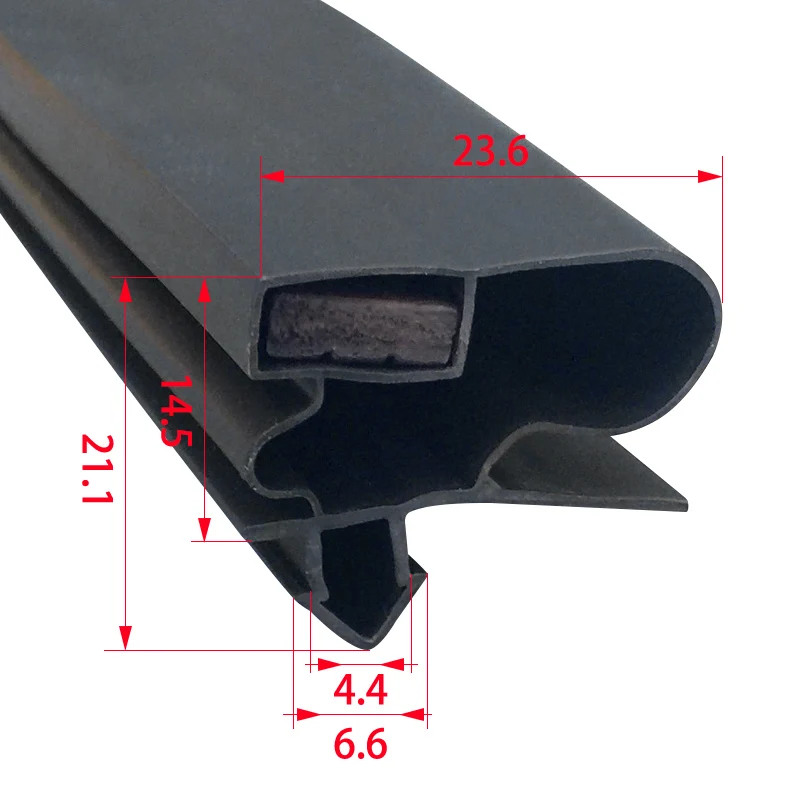 2,5 м Не отрезная полоса прокладки двери холодильника; уплотнитель двери витрины включает магнит. # 239
2,5 м Не отрезная полоса прокладки двери холодильника; уплотнитель двери витрины включает магнит. # 239