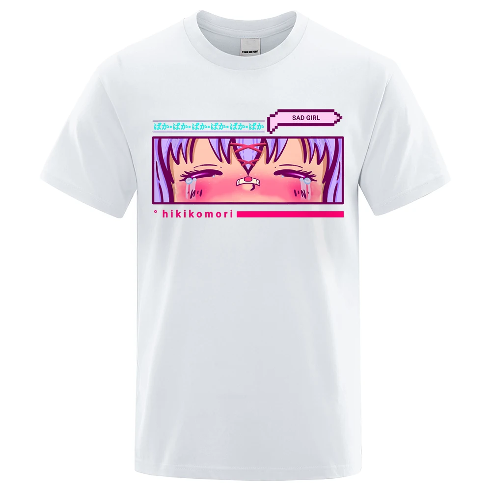Sad Girl Hikikomori Cartoon Male T-Shirt Street Loose Tee Clothes Summer Hip Hop Cotton Tshirt Casual Crewneck Oversized Tops
Sad Girl Hikikomori Cartoon Male T-Shirt Street Loose Tee Clothes Summer Hip Hop Cotton Tshirt Casual Crewneck Oversized Tops