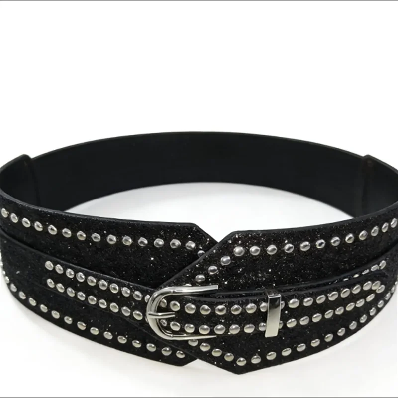 Ladies Elastic Waistband Fashion Women's Party Accessories Sequin Waistband Street Ladies Belt
Ladies Elastic Waistband Fashion Women's Party Accessories Sequin Waistband Street Ladies Belt