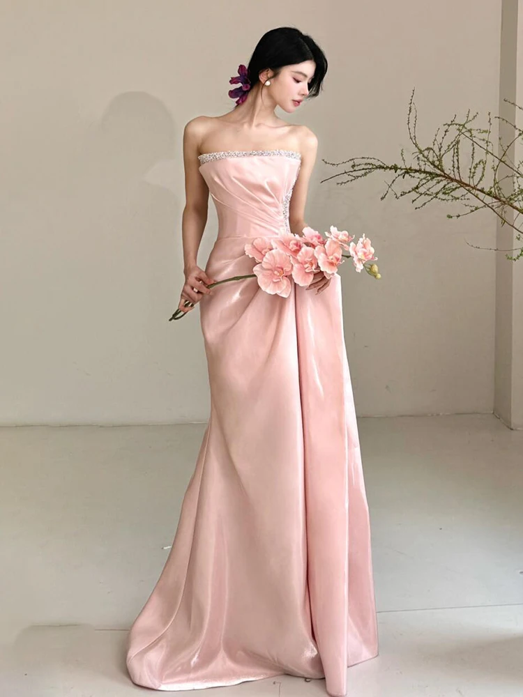 Розовое свадебное платье с бисером для помолвки, свадебное платье, длинное вечернее платье для дня рождения
Розовое свадебное платье с бисером для помолвки, свадебное платье, длинное вечернее платье для дня рождения