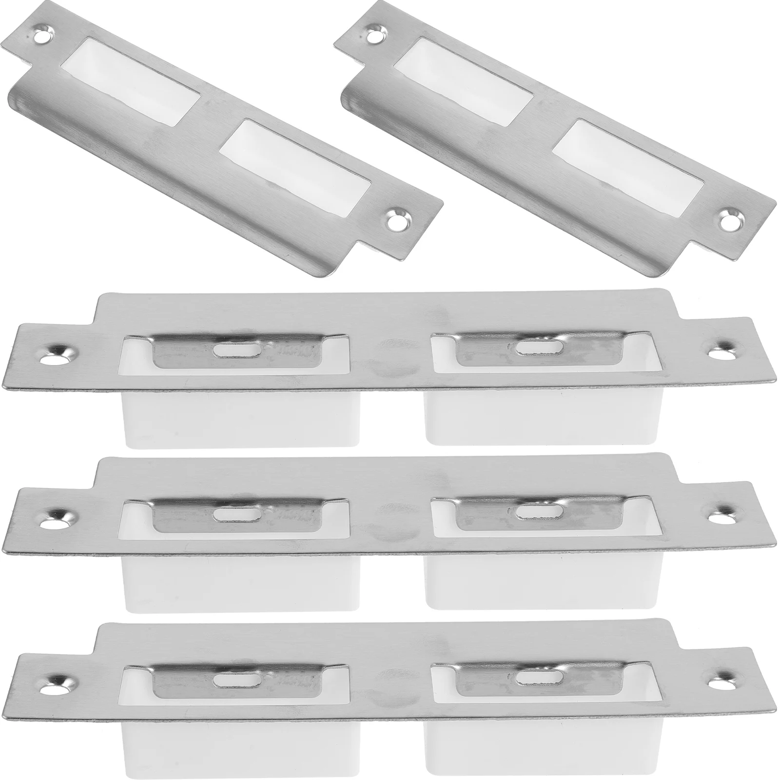 5pcs Stainless Steel Door Strike Plate Reinforcement Adjustable Deadbolt Cover Front Garage Lock Security Plate Durable
5pcs Stainless Steel Door Strike Plate Reinforcement Adjustable Deadbolt Cover Front Garage Lock Security Plate Durable