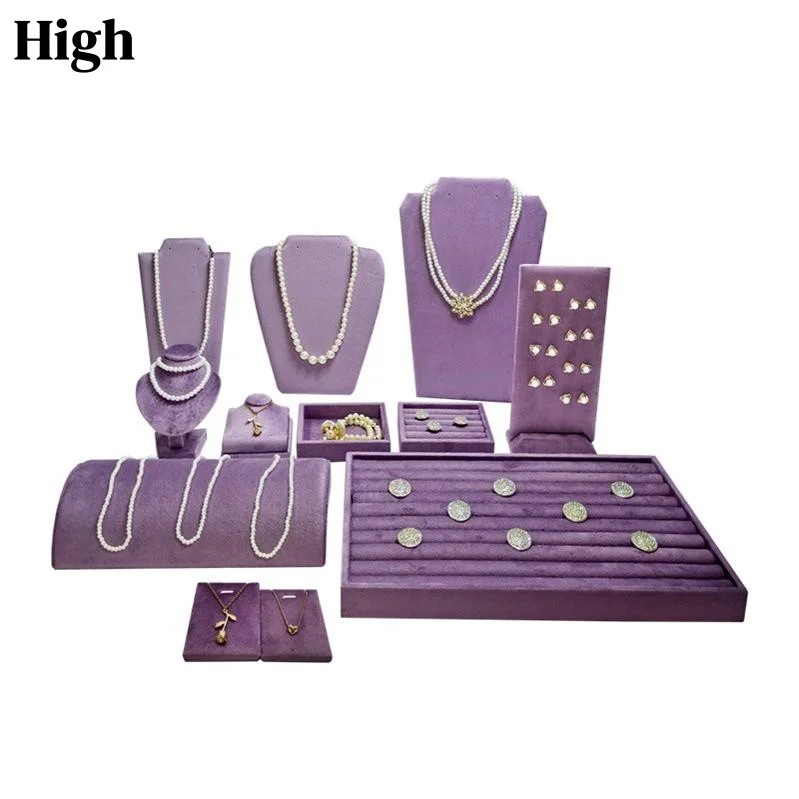 Elegant Purple Jewelry Display Stand Set, Multi-Tier Showcase Rack for Necklace Bracelet Earring Ring, Store Window Counter Disp
Elegant Purple Jewelry Display Stand Set, Multi-Tier Showcase Rack for Necklace Bracelet Earring Ring, Store Window Counter Disp
