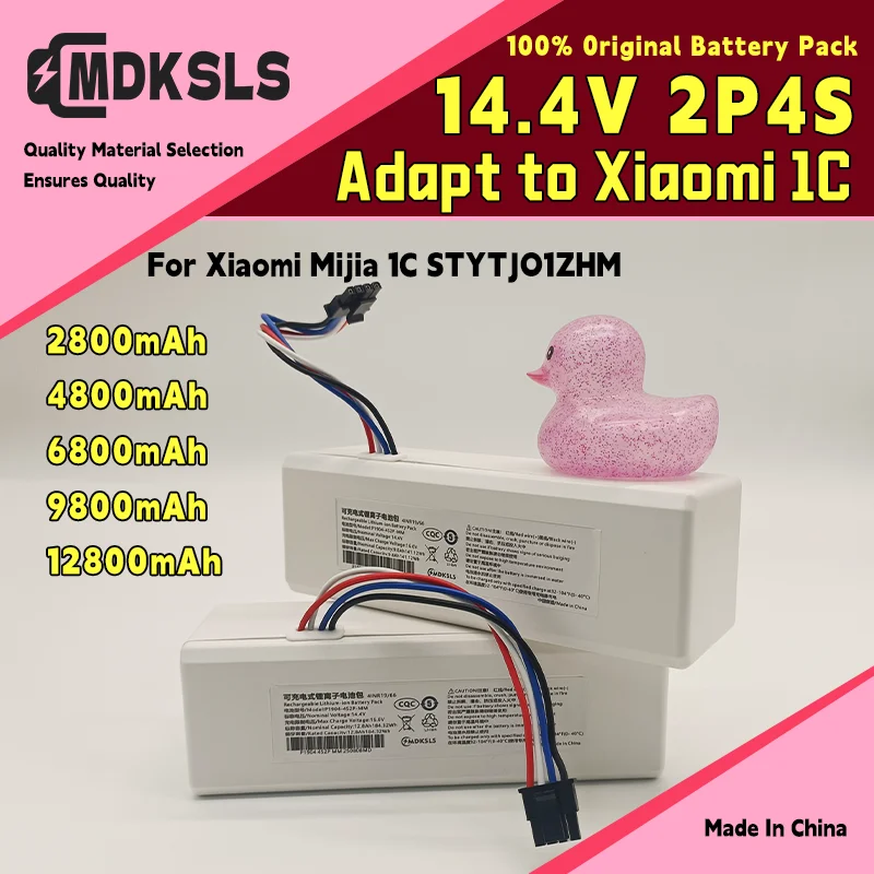 NEW 14.4V 12800mah P1904-4S2P-MM Battery For Xiaomi Mijia 1C STYTJ01ZHM Robot Vacuum Mop Cleaner Accessories battery
NEW 14.4V 12800mah P1904-4S2P-MM Battery For Xiaomi Mijia 1C STYTJ01ZHM Robot Vacuum Mop Cleaner Accessories battery