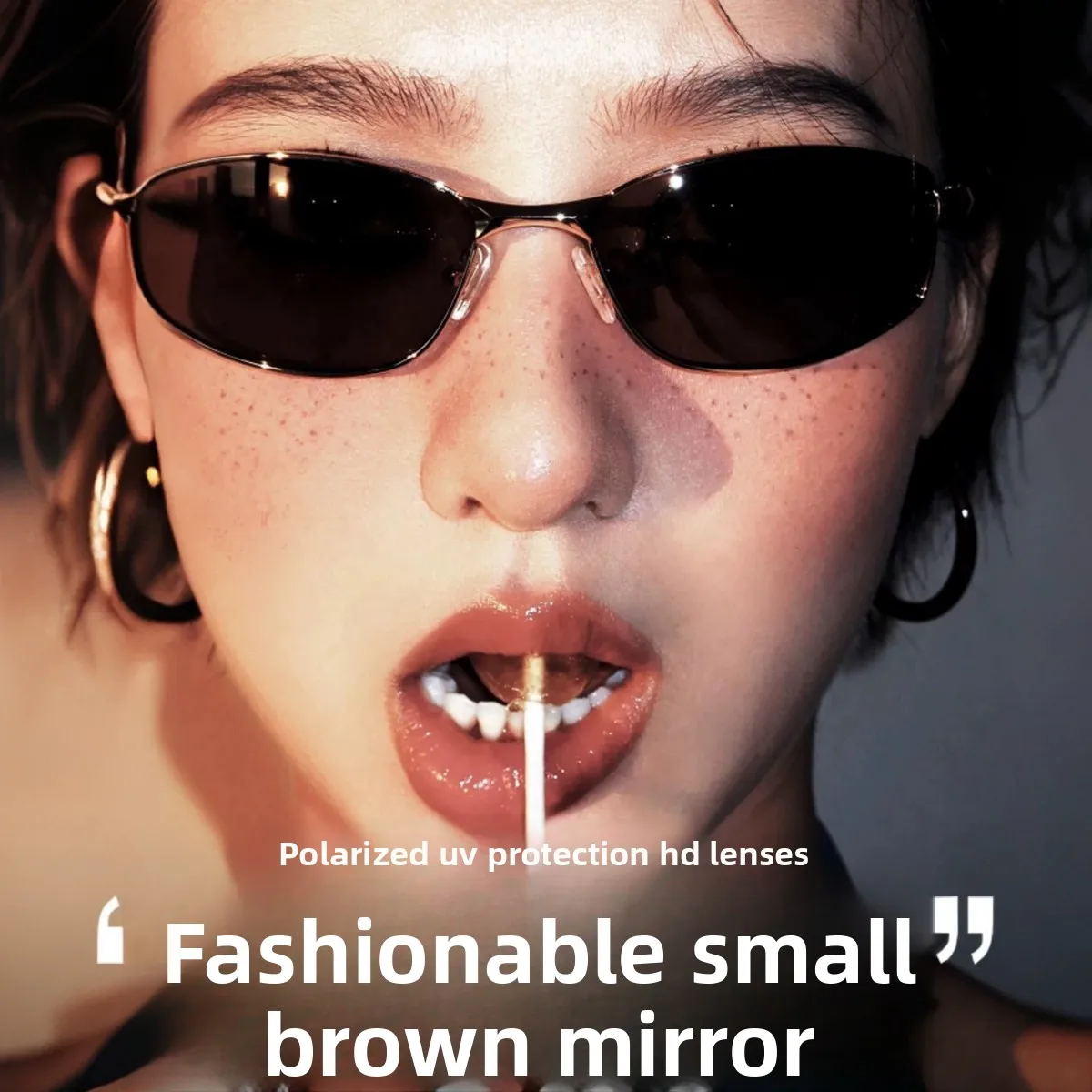 Brown Retro Niche Y2K Curved Sunglasses Millennial Hot Girl Street Style Sunglasses Futuristic Technology Sunglasses
Brown Retro Niche Y2K Curved Sunglasses Millennial Hot Girl Street Style Sunglasses Futuristic Technology Sunglasses