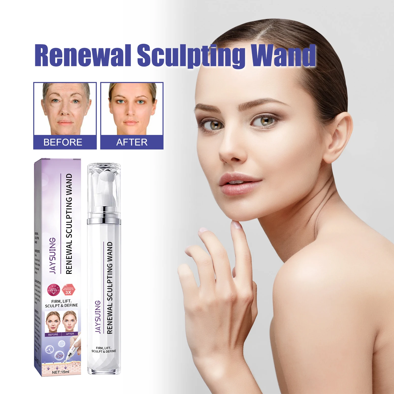 Jaysuing Roller Firming Cream Fades Fine Lines, Lifting Massage Facial Hyaluronic Acid Brightening Skin Moisturizing Cream
Jaysuing Roller Firming Cream Fades Fine Lines, Lifting Massage Facial Hyaluronic Acid Brightening Skin Moisturizing Cream