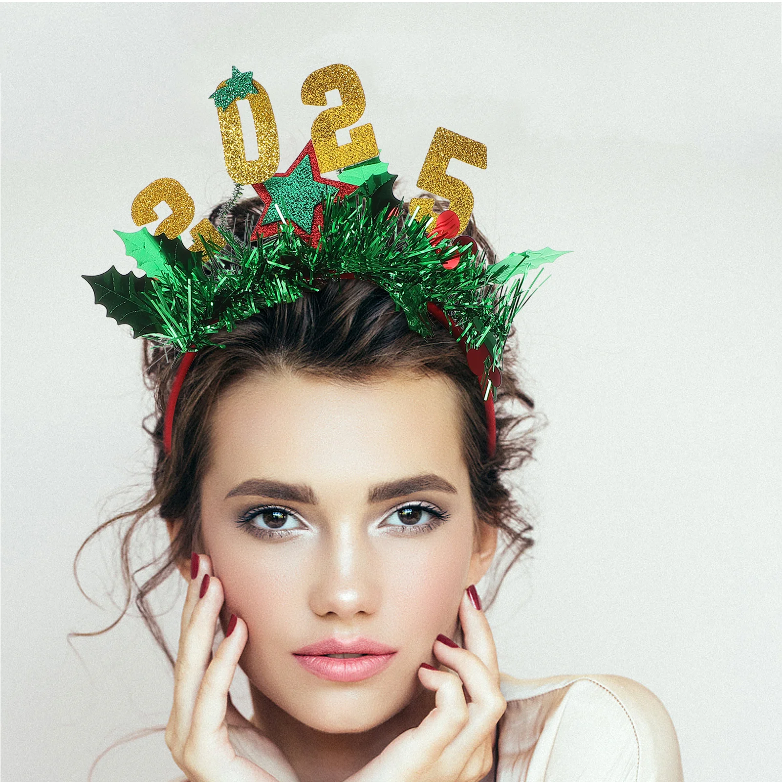 Glitter New Year Headband 2025 Shiny Party Hair Accessory for Holiday Celebrations Christmas Eve Event Photo Booth Prop Decor
Glitter New Year Headband 2025 Shiny Party Hair Accessory for Holiday Celebrations Christmas Eve Event Photo Booth Prop Decor