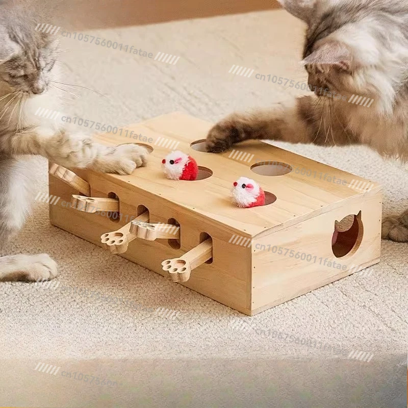 Pet premium solid wood cat toy, self-improvement and boredom consumption artifact
Pet premium solid wood cat toy, self-improvement and boredom consumption artifact