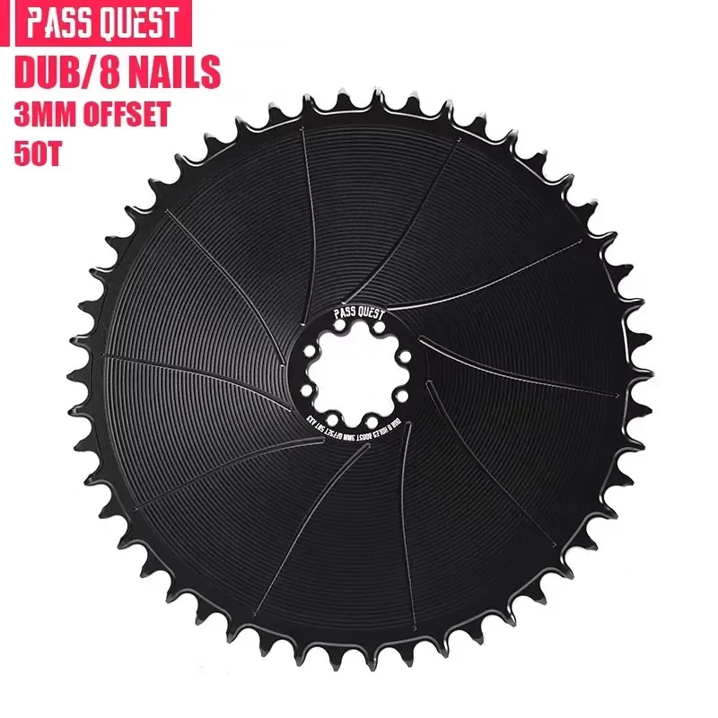 PASS QUEST 3mm Offset 8 Stud Road Bike Narrow Wide Chainring 38-54T Chainring for Sram ETAP AXS 12s FORCE RED Crank
PASS QUEST 3mm Offset 8 Stud Road Bike Narrow Wide Chainring 38-54T Chainring for Sram ETAP AXS 12s FORCE RED Crank