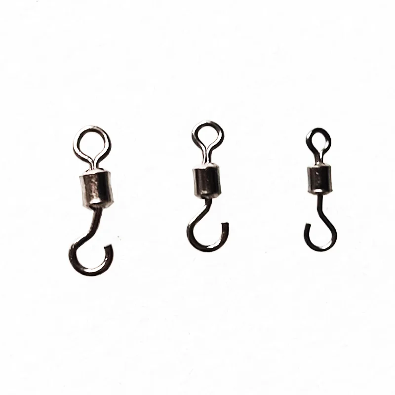 100pcs Fishing Equipment Rolling Swivel Connector open loop whirling Ring for Carp Fish Snaps Pin Bearing Connection Fish Clip
100pcs Fishing Equipment Rolling Swivel Connector open loop whirling Ring for Carp Fish Snaps Pin Bearing Connection Fish Clip