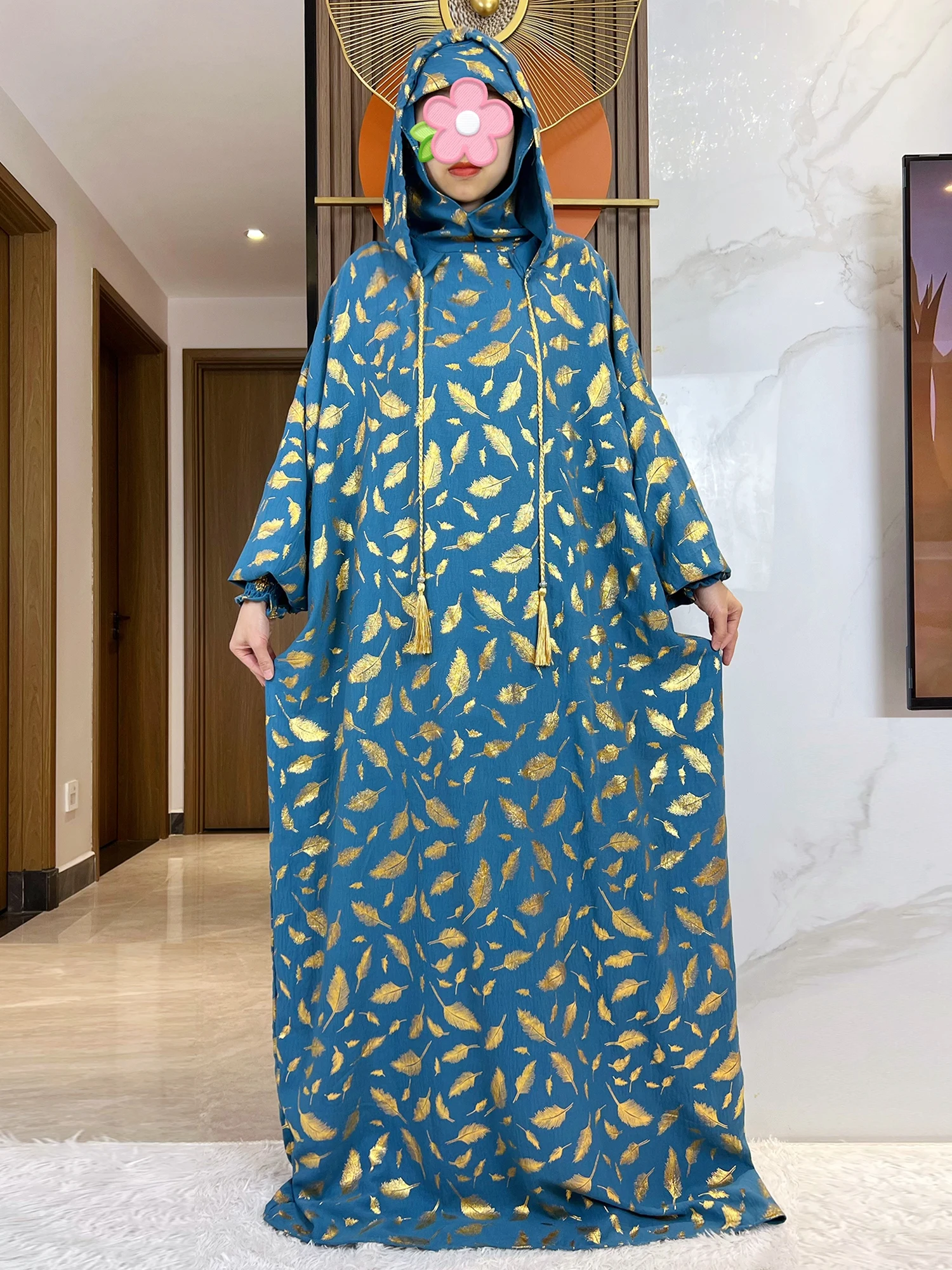 2025 New Cotton Ramadan Muslim Two Hats Abaya Dubai Turkey Islam Prayer Clothes Gold Stamp Dress Islam Women Dress Kaftan
2025 New Cotton Ramadan Muslim Two Hats Abaya Dubai Turkey Islam Prayer Clothes Gold Stamp Dress Islam Women Dress Kaftan