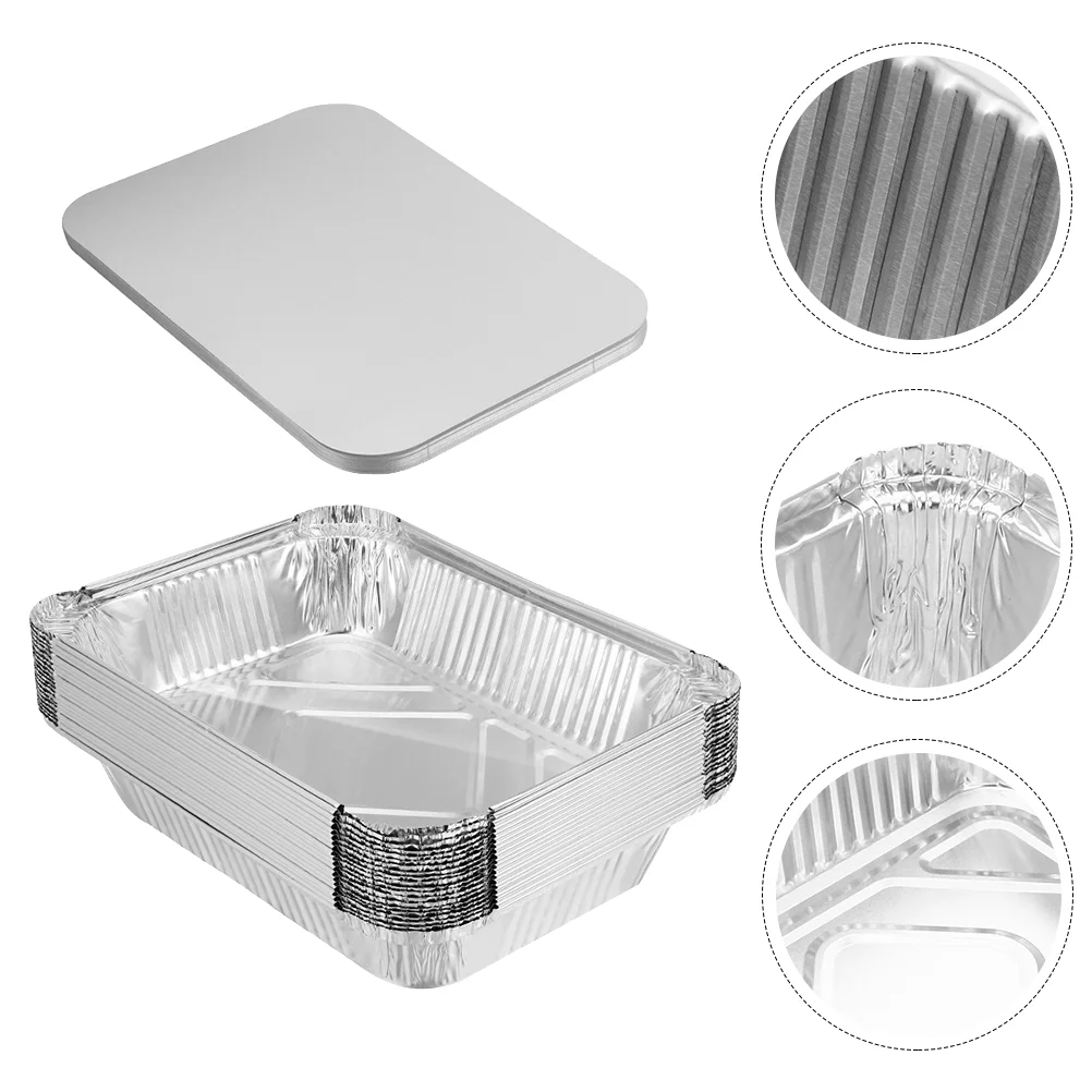 30 Pcs Tin Box Picnic Food Container Takeaway Packing Boxes Aluminum Foil Containers Storage BBQ Supply One-off Barbecue Pans
30 Pcs Tin Box Picnic Food Container Takeaway Packing Boxes Aluminum Foil Containers Storage BBQ Supply One-off Barbecue Pans