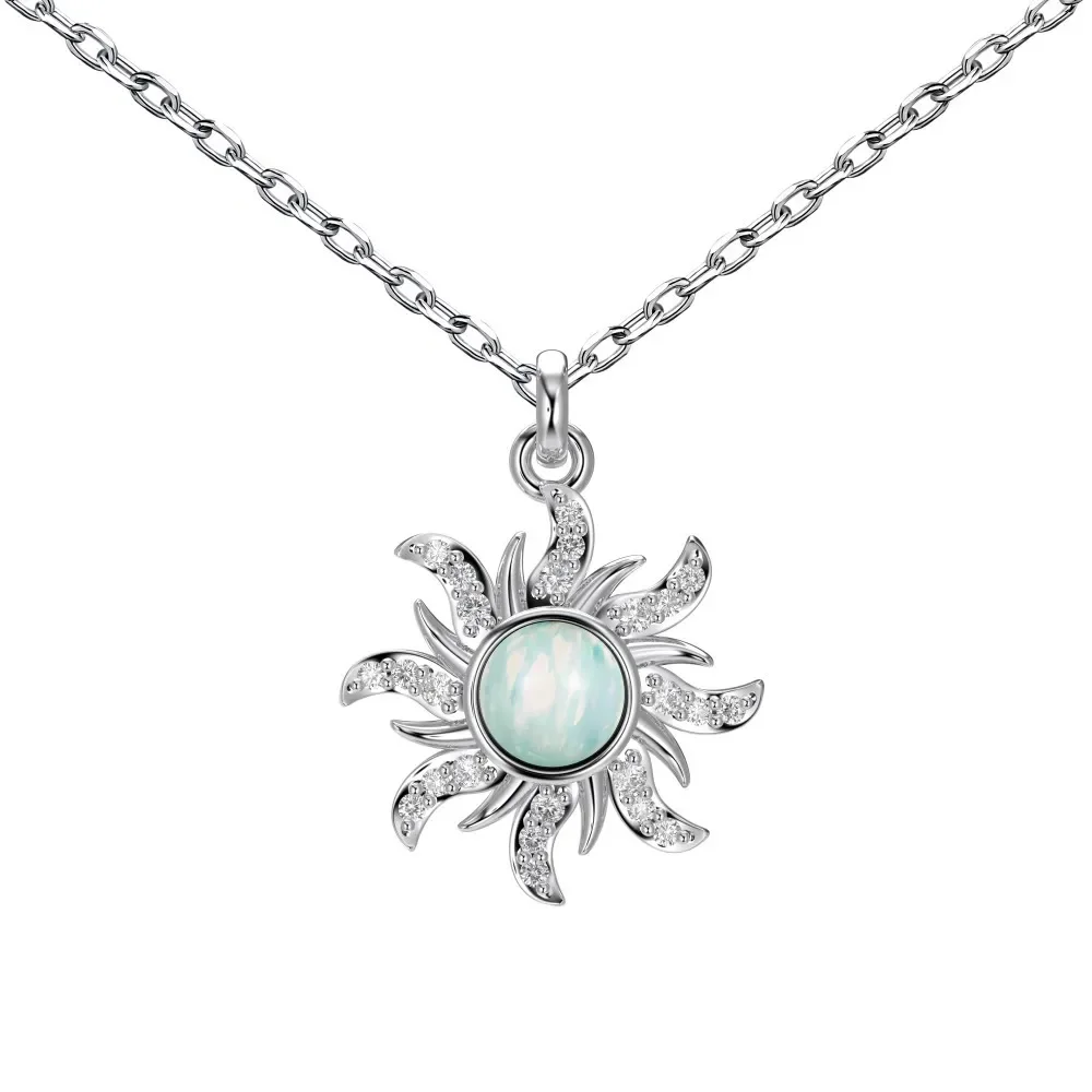INS Style New S925 Sterling Silver Necklace with Female Sun Style Set with Australian Gemstones and Zirconia Personalized Design
INS Style New S925 Sterling Silver Necklace with Female Sun Style Set with Australian Gemstones and Zirconia Personalized Design