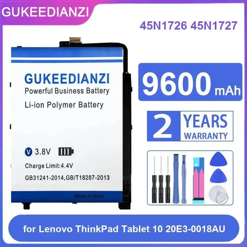 Tablet Battery 45N1726 45N1727 9600mAh For Lenovo Thinkpad Tablet 10 20E3-0018AU
Tablet Battery 45N1726 45N1727 9600mAh For Lenovo Thinkpad Tablet 10 20E3-0018AU