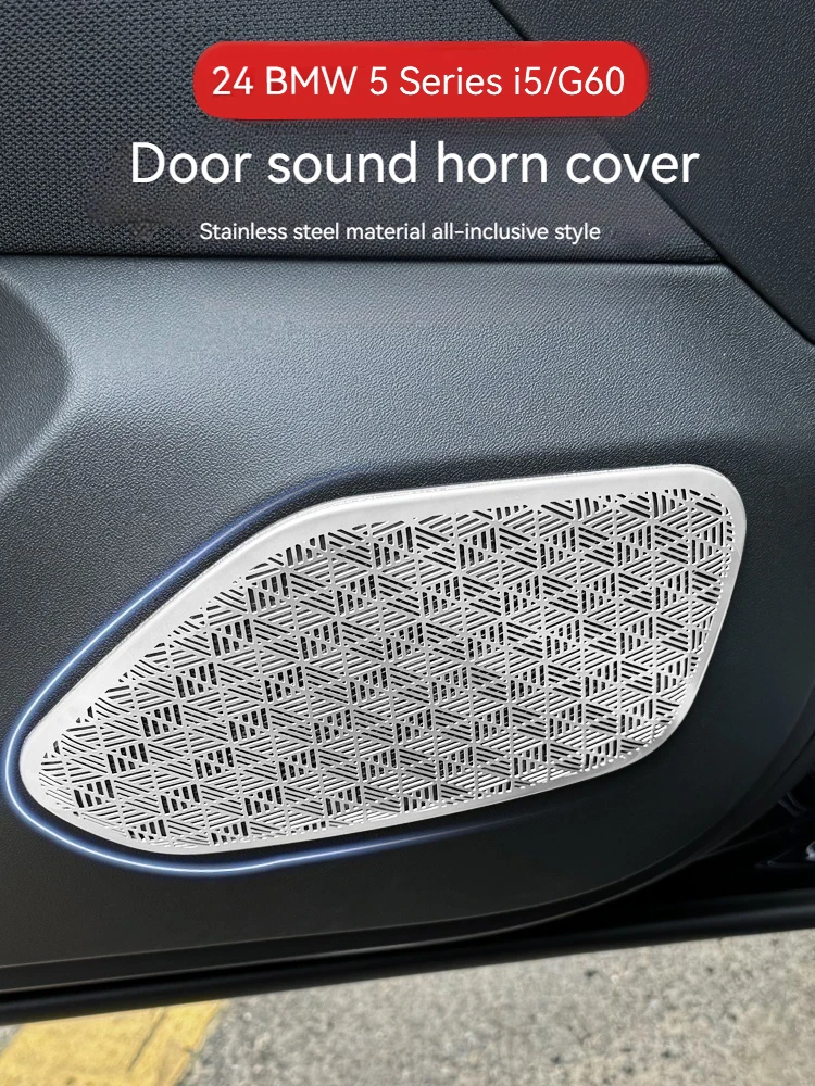 For BMW New 5 Series i5 G60 2024 Car Door Stereo Speaker Sticker Cover Trim horn Styling decoration Auto Accessories
For BMW New 5 Series i5 G60 2024 Car Door Stereo Speaker Sticker Cover Trim horn Styling decoration Auto Accessories
