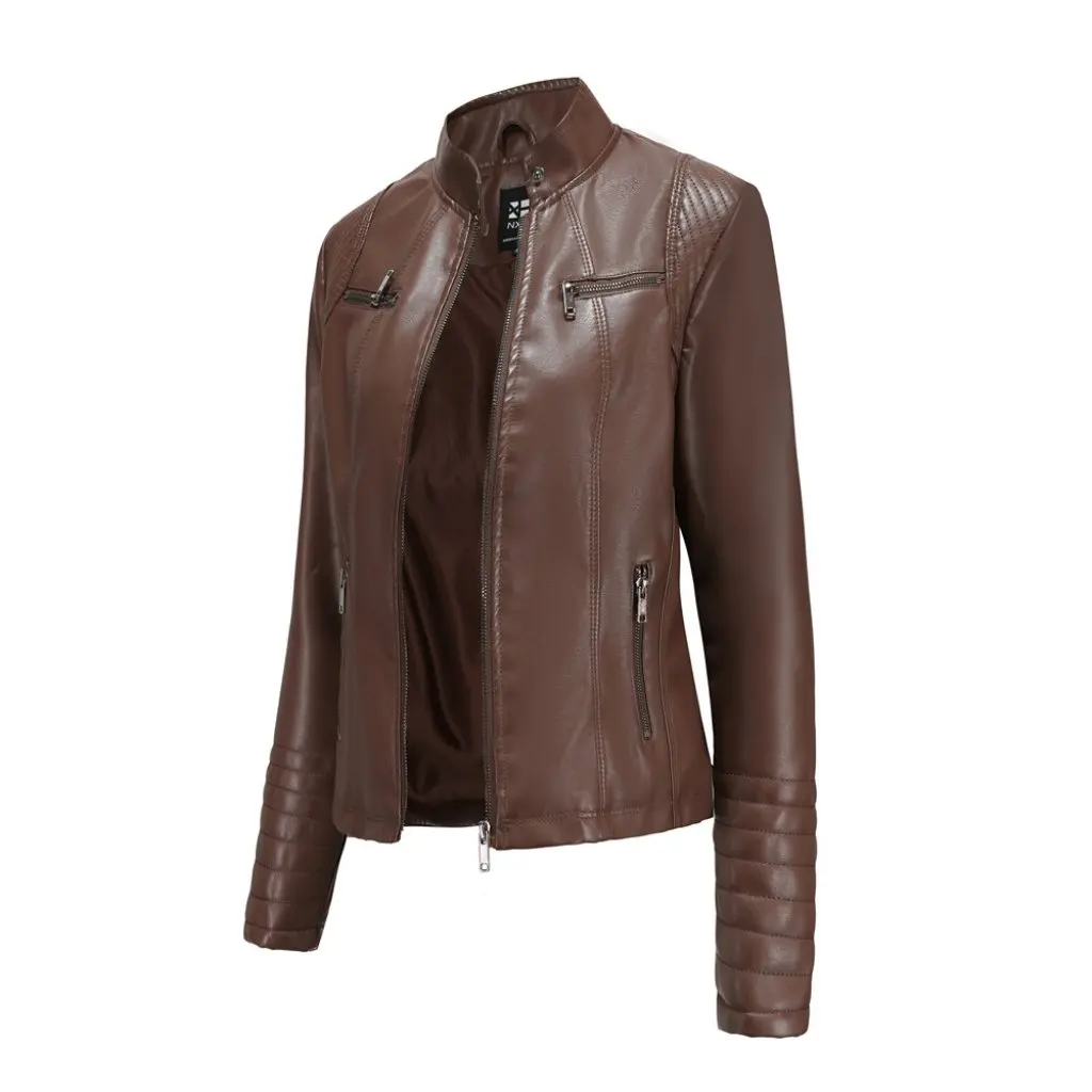 Women's Leather Jacket Biker Style European Size Spring Autumn Thin Fashion Short Coat for Women
Women's Leather Jacket Biker Style European Size Spring Autumn Thin Fashion Short Coat for Women