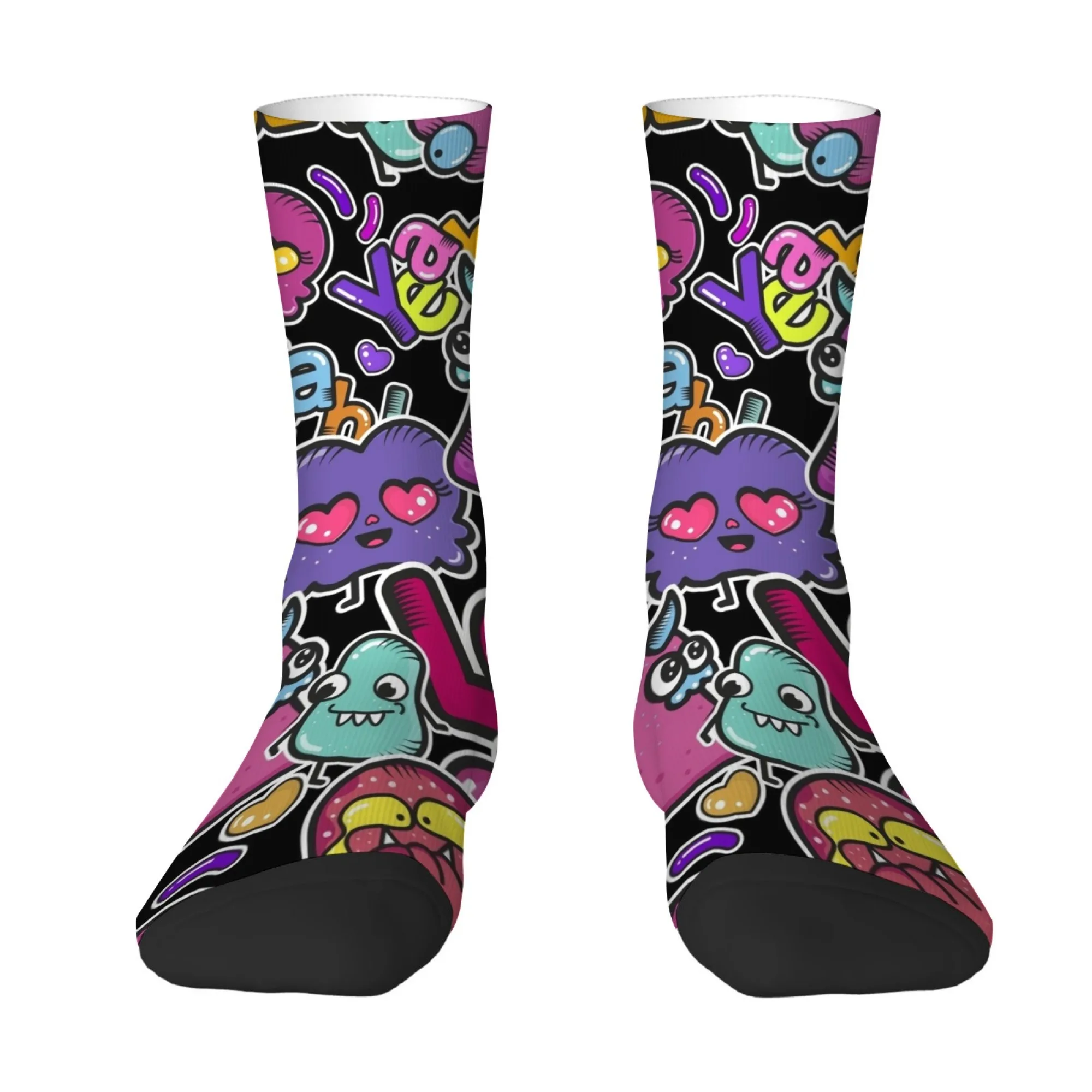 Cartoon Funny Fashionable Harajuku-style Printed Men's Socks Comfortable Breathable Socks Street Outdoor Sports Cycling Socks
Cartoon Funny Fashionable Harajuku-style Printed Men's Socks Comfortable Breathable Socks Street Outdoor Sports Cycling Socks