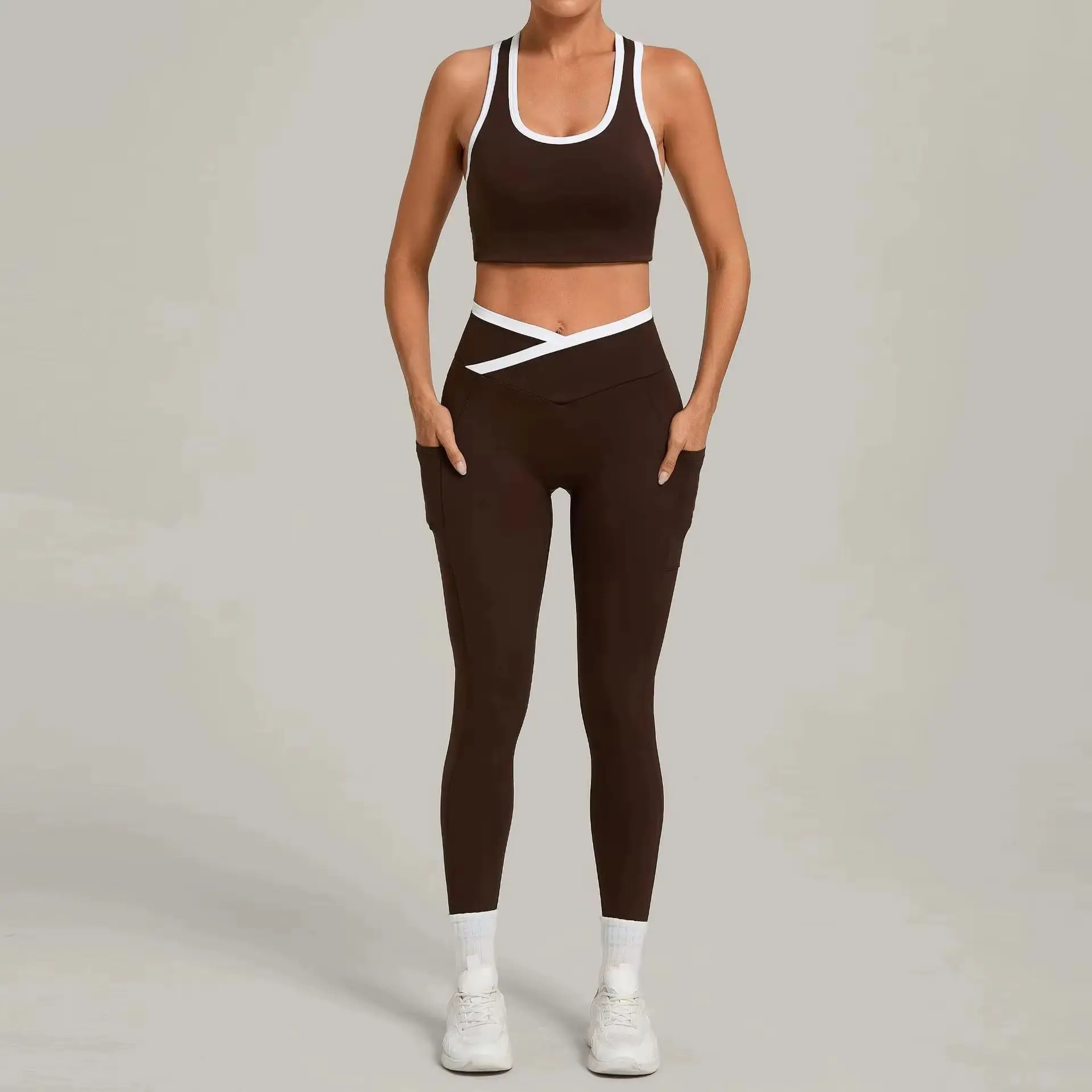 Yoga Suit Women 2 Pieces Yoga Set Gym Solid Color Sports Bra With Padded Cups High Waist Cross-Back Running Fitness Leggings
Yoga Suit Women 2 Pieces Yoga Set Gym Solid Color Sports Bra With Padded Cups High Waist Cross-Back Running Fitness Leggings