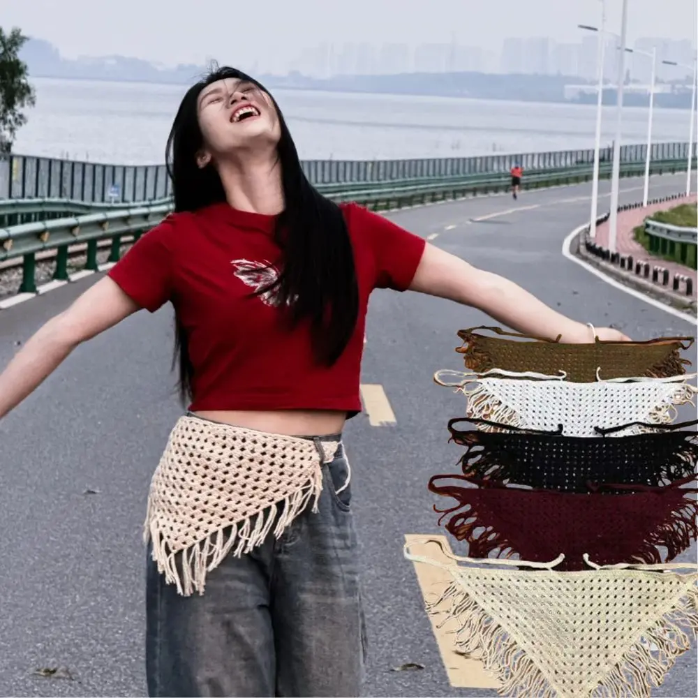 Bohe вязаный крючком полый шарф для волос ручной работы, летний женский плетеный платок с кисточками, повязка на голову для путешествий, повязка на голову с кружевной отделкой юбки, маленький фартук 
Bohe вязаный крючком полый шарф для волос ручной работы, летний женский плетеный платок с кисточками, повязка на голову для путешествий, повязка на голову с кружевной отделкой юбки, маленький фартук