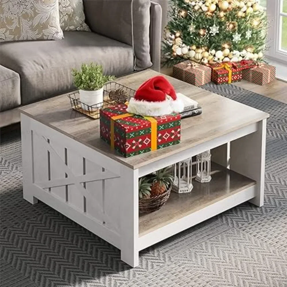 Coffee Table Farmhouse Coffee Table with Storage Rustic Wood Cocktail Table,Square Coffee Table for Living Meeting Room
Coffee Table Farmhouse Coffee Table with Storage Rustic Wood Cocktail Table,Square Coffee Table for Living Meeting Room