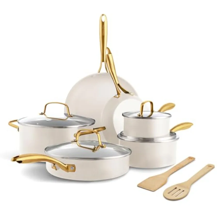 12 Piece Nonstick Swift Cookware Set Ceramic PFAS-Free Pots Pans with Lids Dishwasher Oven/Broiler Safe to 600F Kitchen Cooking
12 Piece Nonstick Swift Cookware Set Ceramic PFAS-Free Pots Pans with Lids Dishwasher Oven/Broiler Safe to 600F Kitchen Cooking