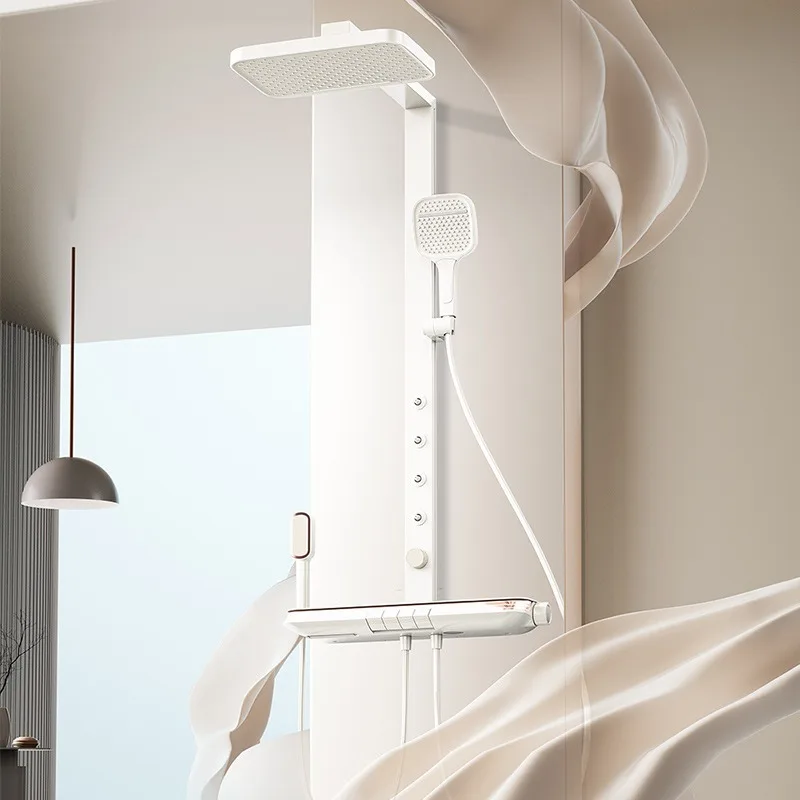 2026 Polished Brass Single Lever Ceramic Smart Thermostatic Shower Set Ultra Large Panel Wall Mounted Soft Multi Function
2026 Polished Brass Single Lever Ceramic Smart Thermostatic Shower Set Ultra Large Panel Wall Mounted Soft Multi Function