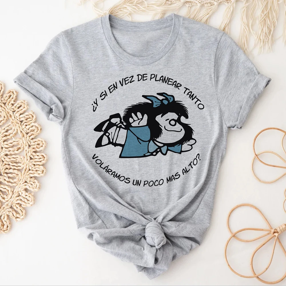 Mafalda t shirt women comic graphic summer tshirt female streetwear anime harajuku clothes
Mafalda t shirt women comic graphic summer tshirt female streetwear anime harajuku clothes