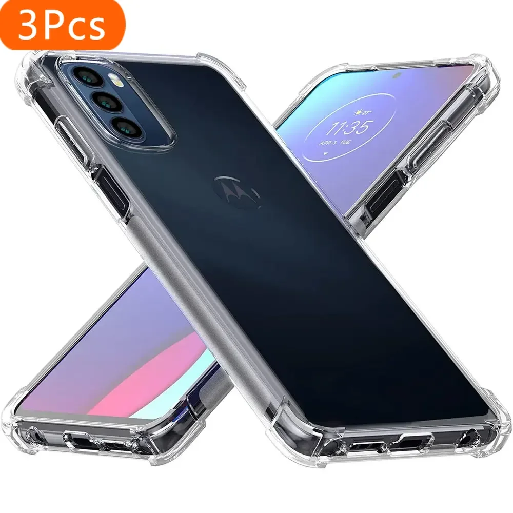 3 шт., кристально чистый противоударный прочный гибкий чехол из ТПУ для Motorola Moto G Stylus 4G 2022, чехлы для телефонов 
3 шт., кристально чистый противоударный прочный гибкий чехол из ТПУ для Motorola Moto G Stylus 4G 2022, чехлы для телефонов