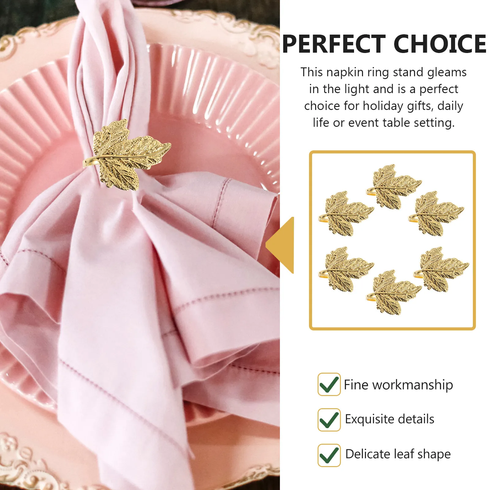 6 шт. кольца для салфеток в форме листьев, прочный материал, яркие цвета, украшение для праздничного обеденного стола, элегантные застежки для салфеток, настольные украшения
6 шт. кольца для салфеток в форме листьев, прочный материал, яркие цвета, украшение для праздничного обеденного стола, элегантные застежки для салфеток, настольные украшения