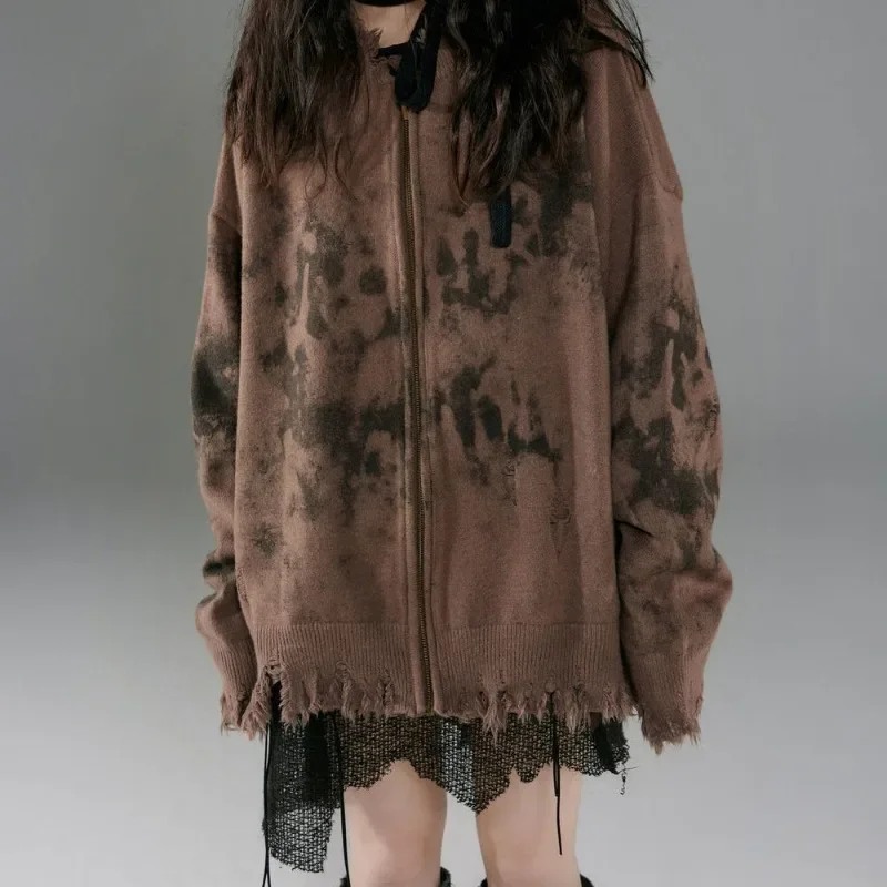 High Street Autumn Y2k Aesthetic Cardies Harajuku Gothic Print New Fashion Punk American Vintage Tassel O Nesk Loose Sweaters
High Street Autumn Y2k Aesthetic Cardies Harajuku Gothic Print New Fashion Punk American Vintage Tassel O Nesk Loose Sweaters