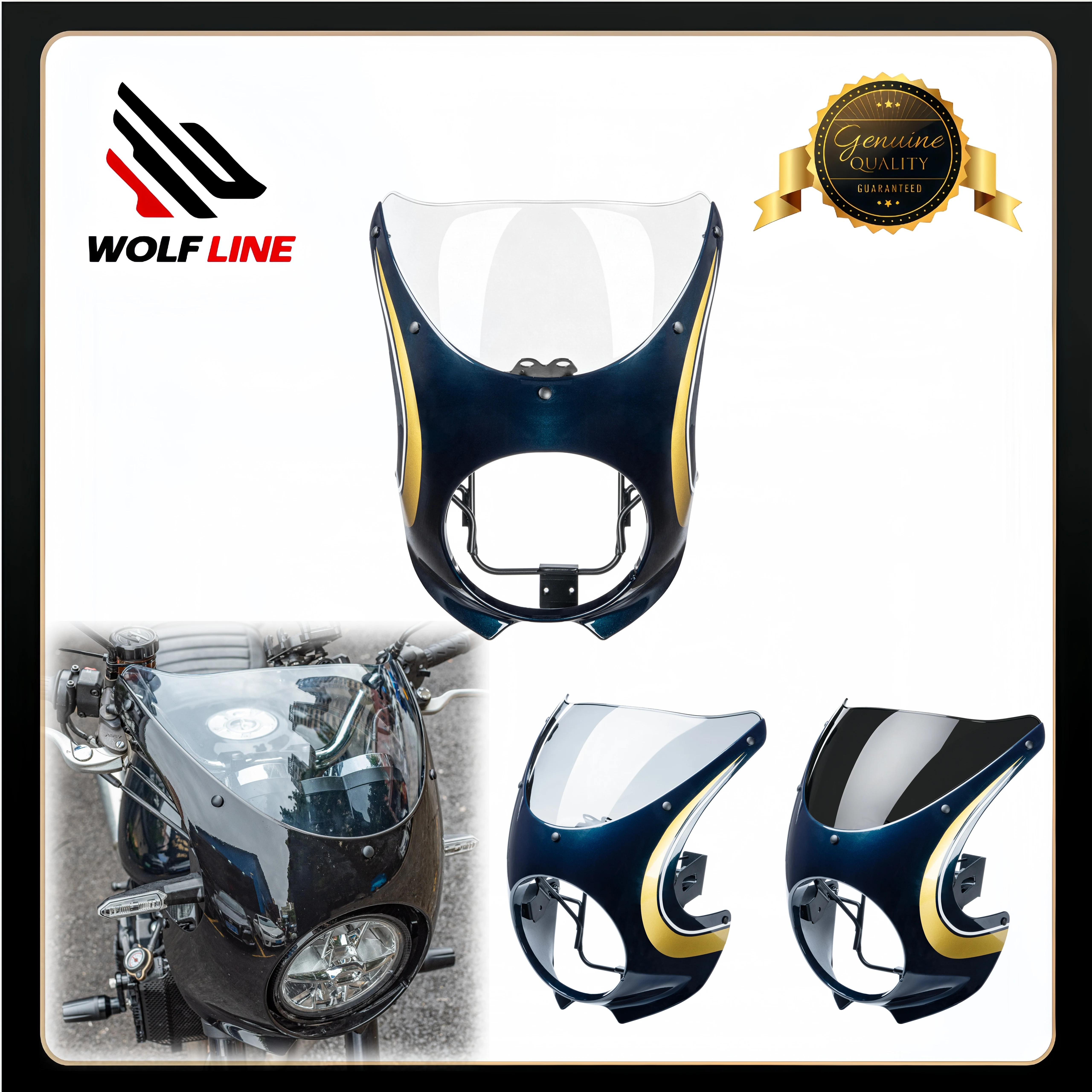 WOLFLINE Windshield Headlight Fairing Cover for Kawasaki Z900RS Z900 RS 2018-2026 Windscreen Headlight Cowl Accesorios Moto
WOLFLINE Windshield Headlight Fairing Cover for Kawasaki Z900RS Z900 RS 2018-2026 Windscreen Headlight Cowl Accesorios Moto