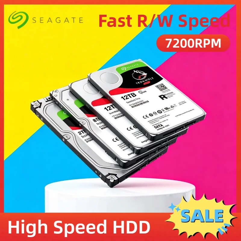 FOR Seagate IronWolf NAS Hard Drive 16TB 14TB 10TB 8TB 6TB 4TB 2TB 3.5 Inch SATA3 6GB/s 7200RPM Storage Unit Pro Max
FOR Seagate IronWolf NAS Hard Drive 16TB 14TB 10TB 8TB 6TB 4TB 2TB 3.5 Inch SATA3 6GB/s 7200RPM Storage Unit Pro Max