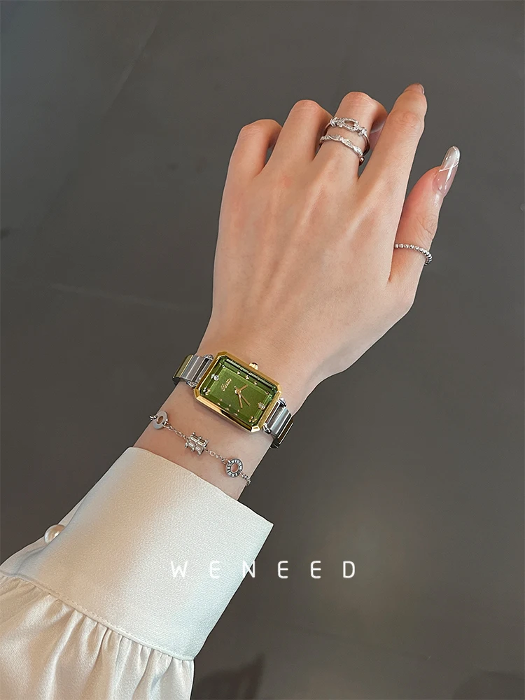 Sugar Cube Green Watch Women's Light Luxury 2025 New Women's Fashion High-end Women's Watch Gift for Girlfriend Original Gift
Sugar Cube Green Watch Women's Light Luxury 2025 New Women's Fashion High-end Women's Watch Gift for Girlfriend Original Gift