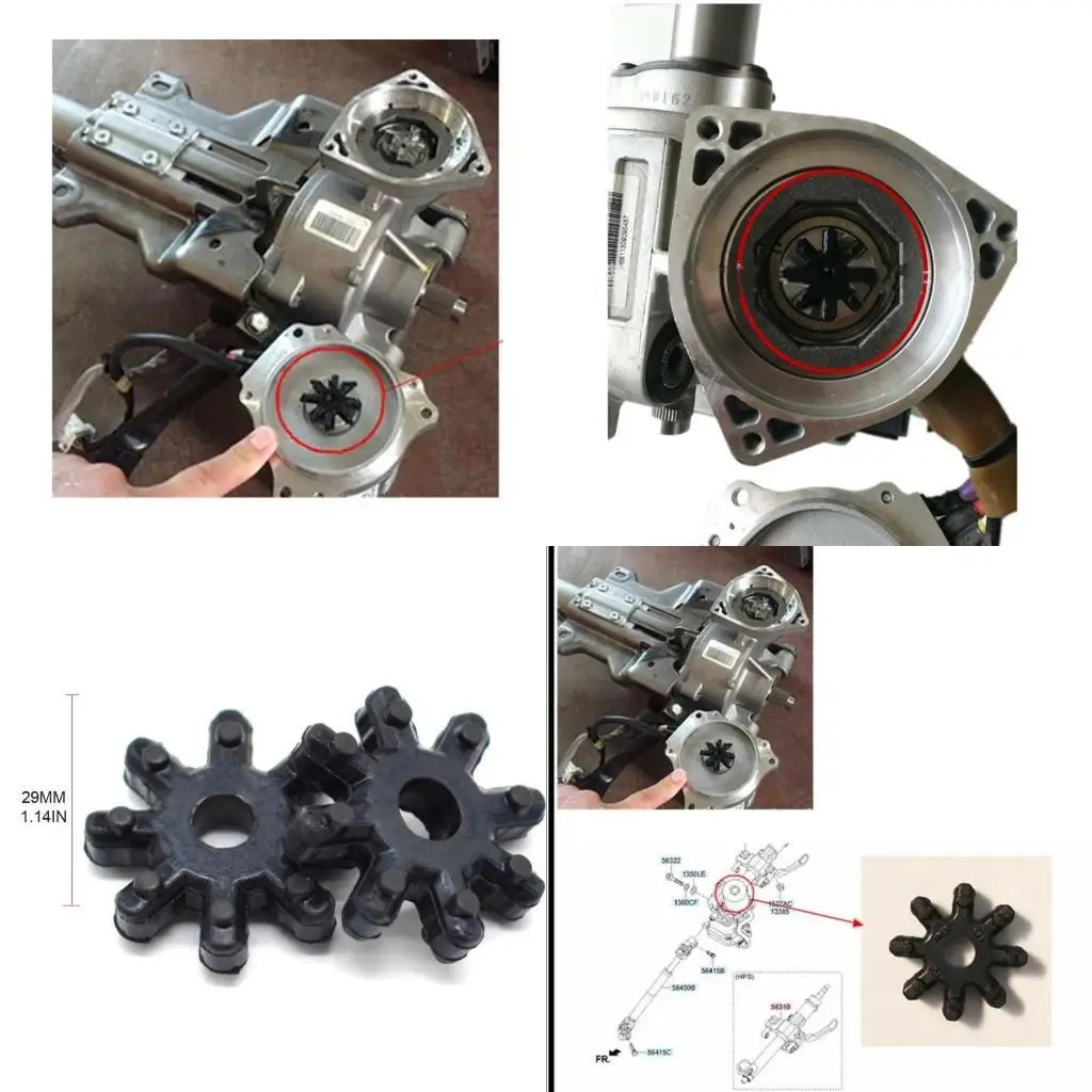 31BC 2 Pack For Hyundai Elantra Azera Kia Optima Cadenza Forte Azera Flexible Steering Column Coupler Coupling 563152K000FFF
31BC 2 Pack For Hyundai Elantra Azera Kia Optima Cadenza Forte Azera Flexible Steering Column Coupler Coupling 563152K000FFF