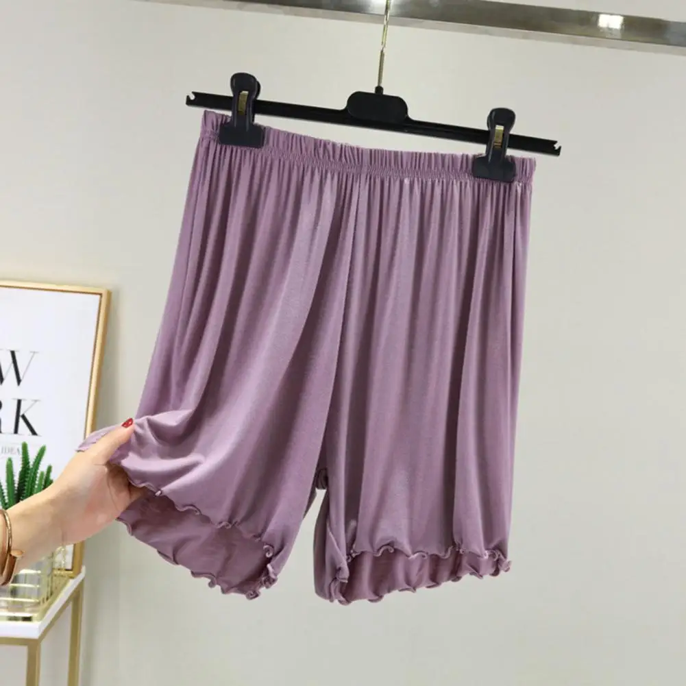 Women Culottes Fungus Ear Edge Wide Leg Casual Shorts Elastic Waist Knee Length Shorts Soft Deep Crotch Pleated Skirt Pants
Women Culottes Fungus Ear Edge Wide Leg Casual Shorts Elastic Waist Knee Length Shorts Soft Deep Crotch Pleated Skirt Pants