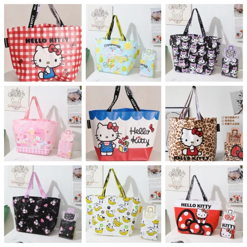 Sanrio Cartoon Anime Hello Kitty My Melody Cinnamoroll Kuromi Woven Shopping Bags Folding Portable Shopping Bag Gift for Girls
Sanrio Cartoon Anime Hello Kitty My Melody Cinnamoroll Kuromi Woven Shopping Bags Folding Portable Shopping Bag Gift for Girls