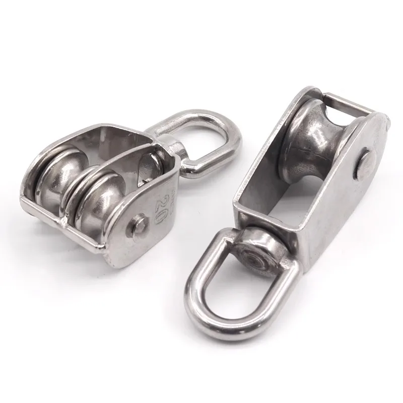 304 stainless steel pulley wire rope u-shaped fixed pulley hook wheel roller single and double wheel small pulley
304 stainless steel pulley wire rope u-shaped fixed pulley hook wheel roller single and double wheel small pulley
