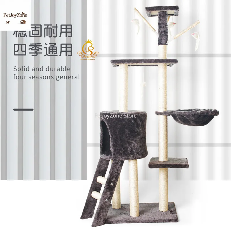 PetJoyZone Luxury Grey Cats Tower Pet Bed Natural Scratching Post Scratcher Climbing Cat House Trees Furniture Large Cat Tree
PetJoyZone Luxury Grey Cats Tower Pet Bed Natural Scratching Post Scratcher Climbing Cat House Trees Furniture Large Cat Tree