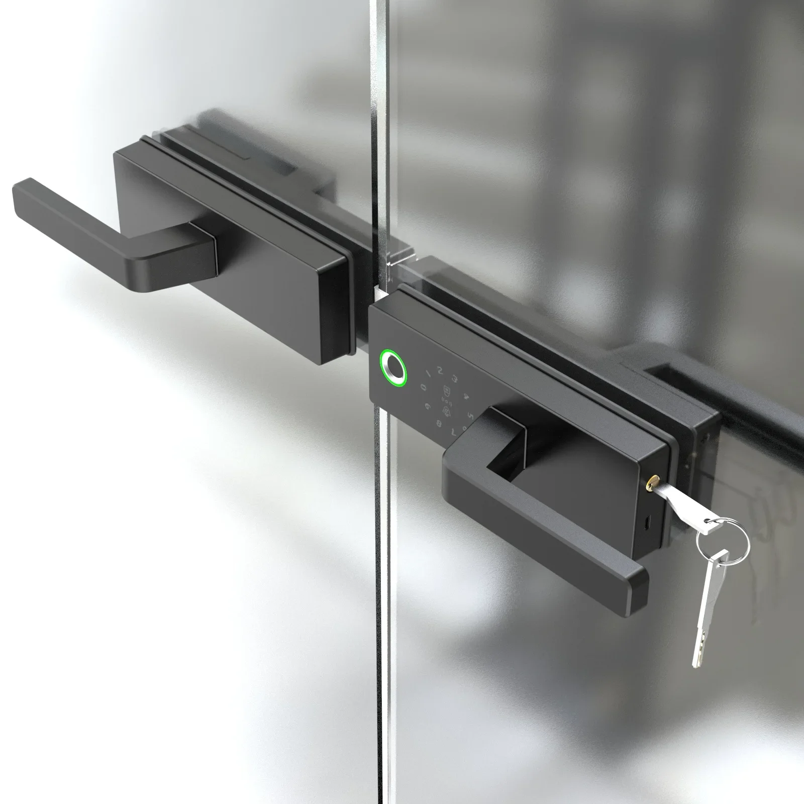 Office Glass Door Double Open Electronic Password Lock With Mechanical Key High Partition Door Fingerprint Lock
Office Glass Door Double Open Electronic Password Lock With Mechanical Key High Partition Door Fingerprint Lock