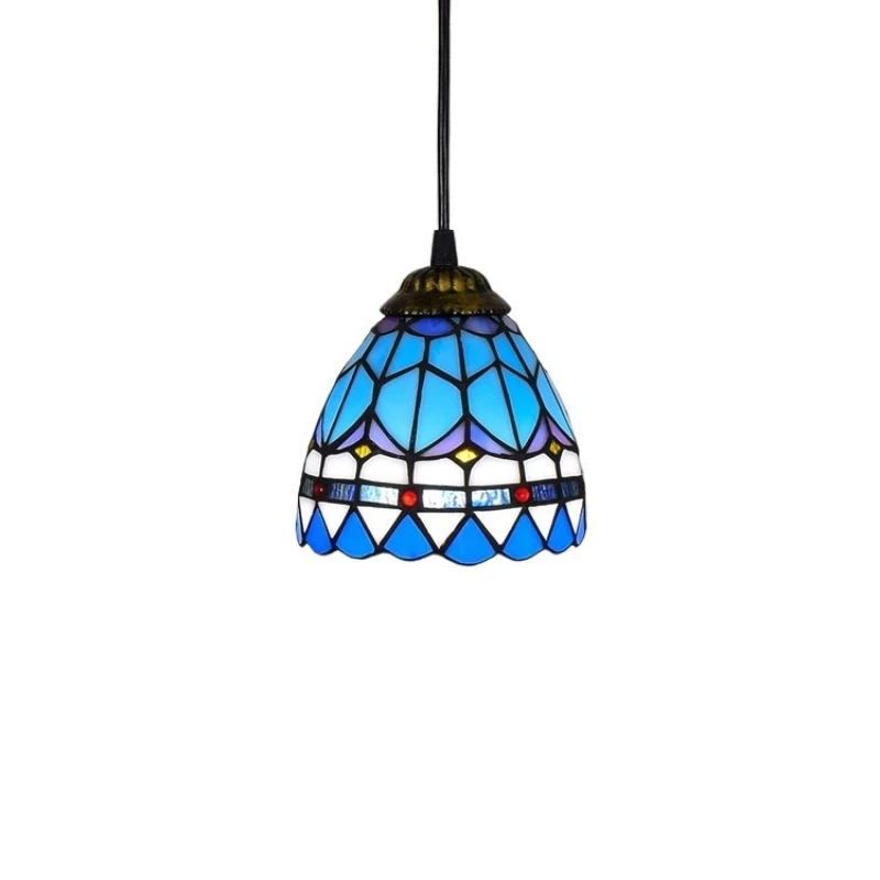 15CM Stained Glass Bar Restaurant Vintage Mediterranean Blue Balcony Corridor Chandelier
15CM Stained Glass Bar Restaurant Vintage Mediterranean Blue Balcony Corridor Chandelier