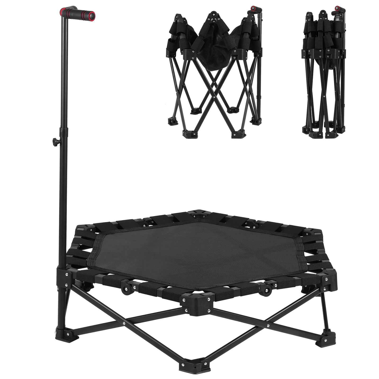 Portable Exercising Trampoline with Handle Household Rebounding Trampoline One-Step Fold & Open Indoor & Outdoor Workout
Portable Exercising Trampoline with Handle Household Rebounding Trampoline One-Step Fold & Open Indoor & Outdoor Workout