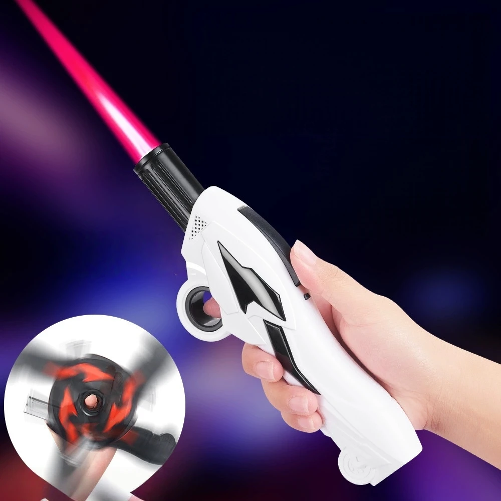 High Temperature Flame Jet Motorcycle Inflatable Lighter Windproof Red Flame Rotatable Outdoor Camping Kitchen Lighter
High Temperature Flame Jet Motorcycle Inflatable Lighter Windproof Red Flame Rotatable Outdoor Camping Kitchen Lighter