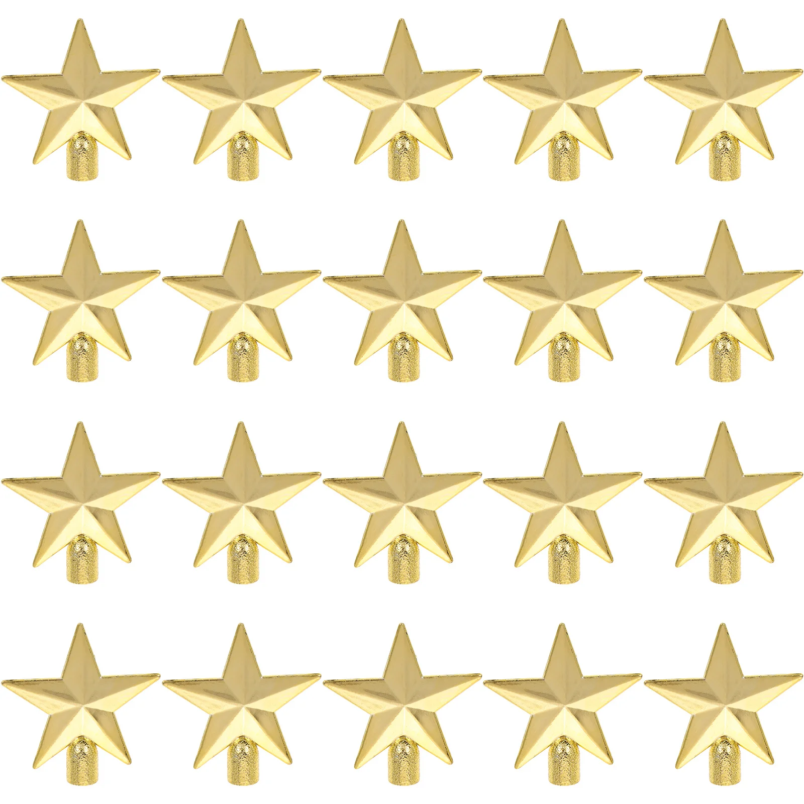 20Pcs Tree Topper Star Decoration Glitter Gold 6Cm Five Pointed Hollow Metal Treetop Ornament for Large Christmas Trees Festival
20Pcs Tree Topper Star Decoration Glitter Gold 6Cm Five Pointed Hollow Metal Treetop Ornament for Large Christmas Trees Festival